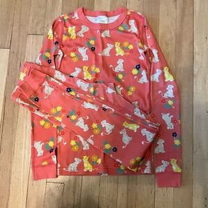 Lion King Kids Pajamas with Animal Print - Coral